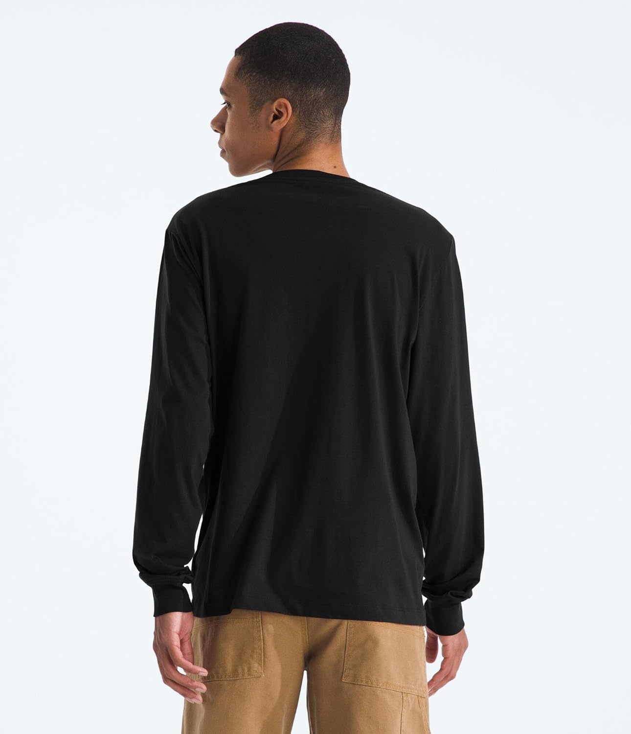 image:imageTHE NORTH FACE Mens Evolution Simple Dome Longsleeve Tee Cotton Shirt With the Classic LogoTnf Black