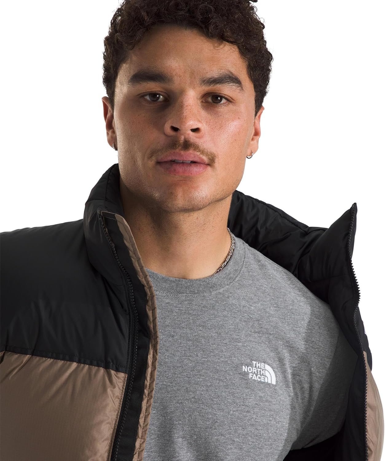 image:imageTHE NORTH FACE Mens Evolution Simple Dome Longsleeve Tee Cotton Shirt With the Classic LogoTnf Mid Grey Heather