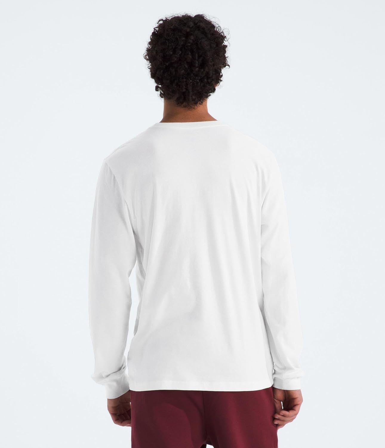 image:imageTHE NORTH FACE Mens Evolution Simple Dome Longsleeve Tee Cotton Shirt With the Classic LogoTnf White