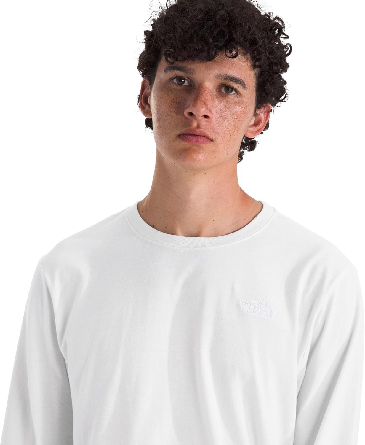 image:imageTHE NORTH FACE Mens Evolution Simple Dome Longsleeve Tee Cotton Shirt With the Classic LogoTnf White