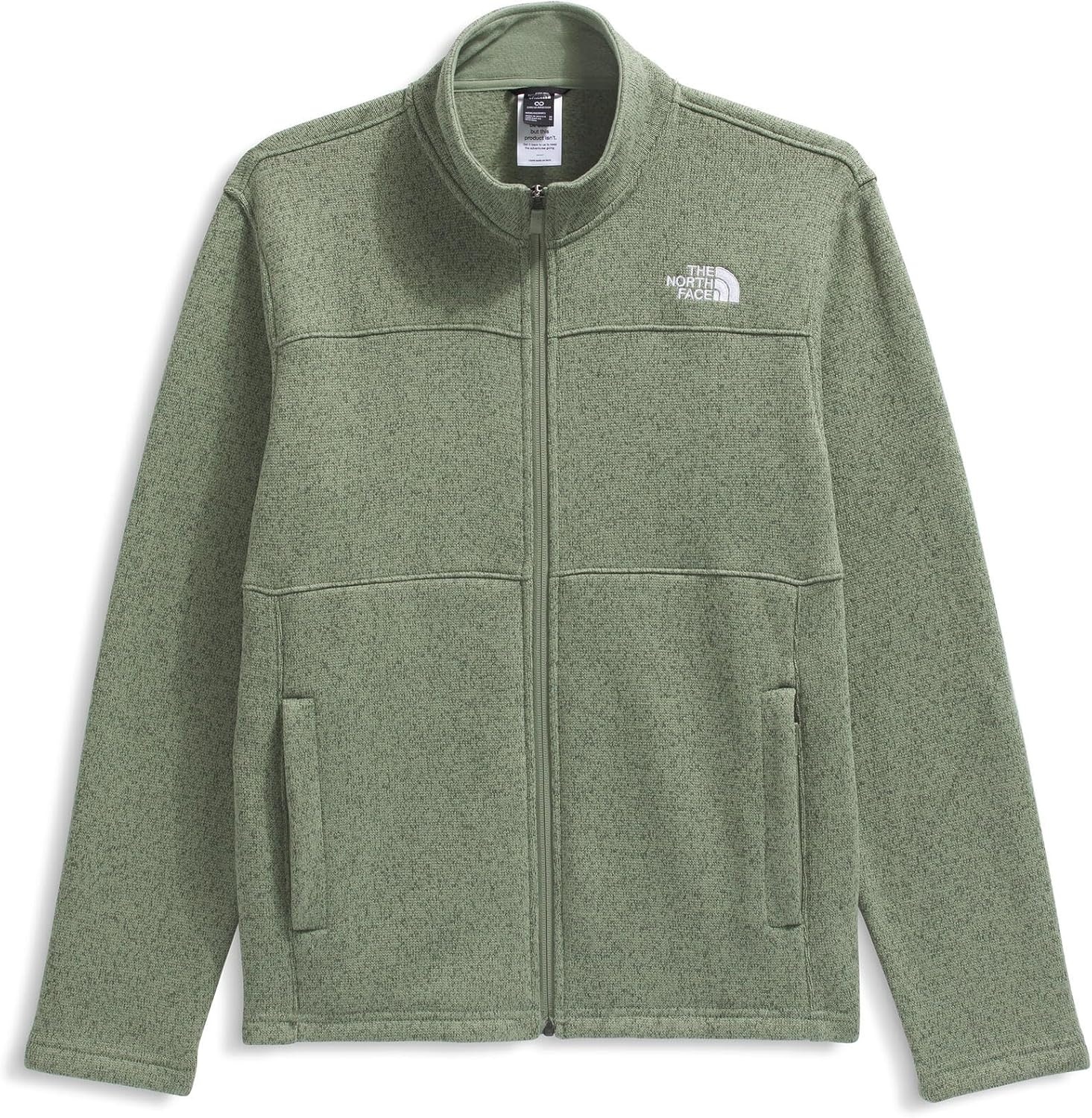 image:imageTHE NORTH FACE Mens Gordon Lyons Full Zip Jacket Cold Weather Top With Zippered Hand PocketsBark Mist Heather
