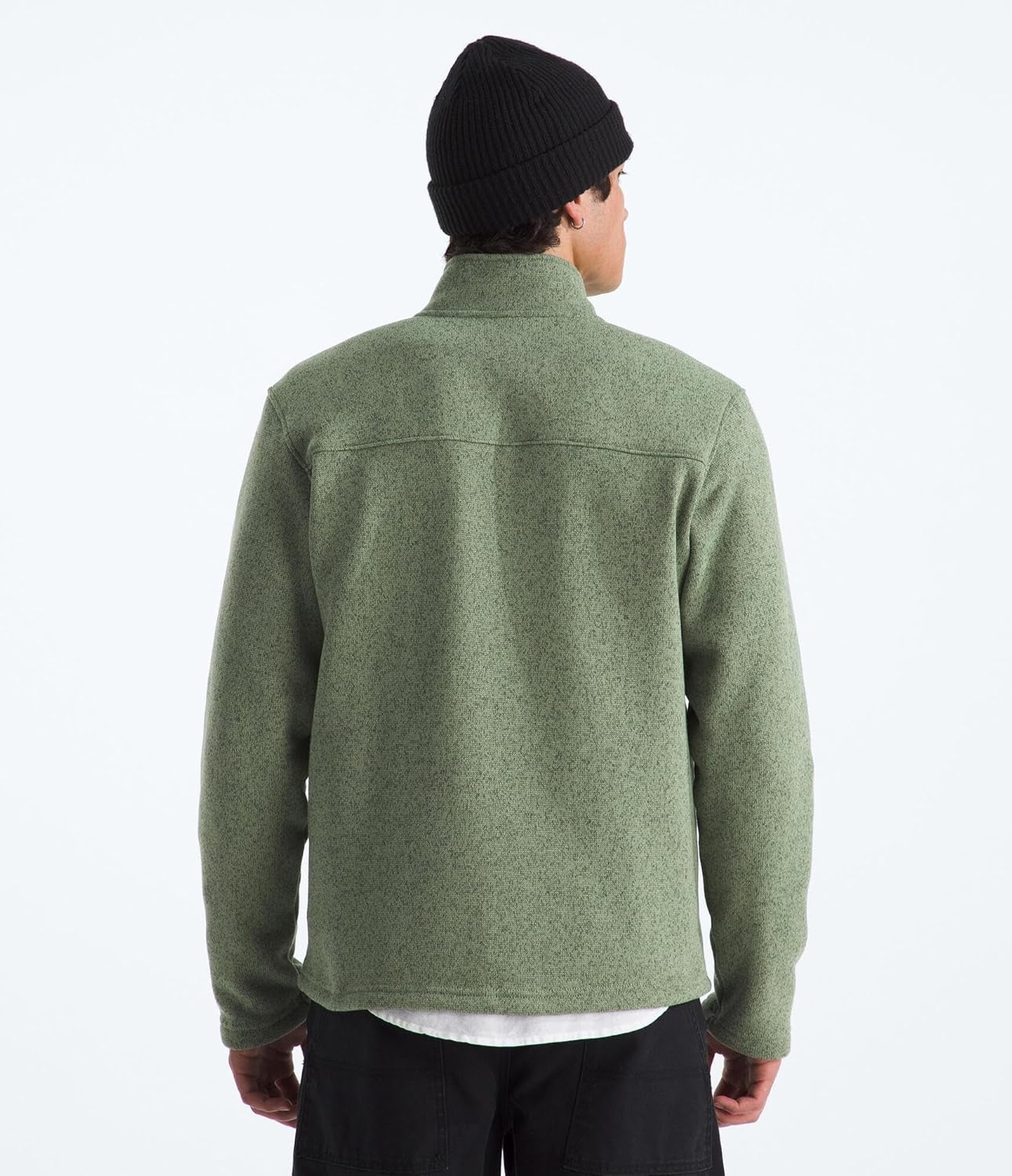 image:imageTHE NORTH FACE Mens Gordon Lyons Full Zip Jacket Cold Weather Top With Zippered Hand PocketsBark Mist Heather