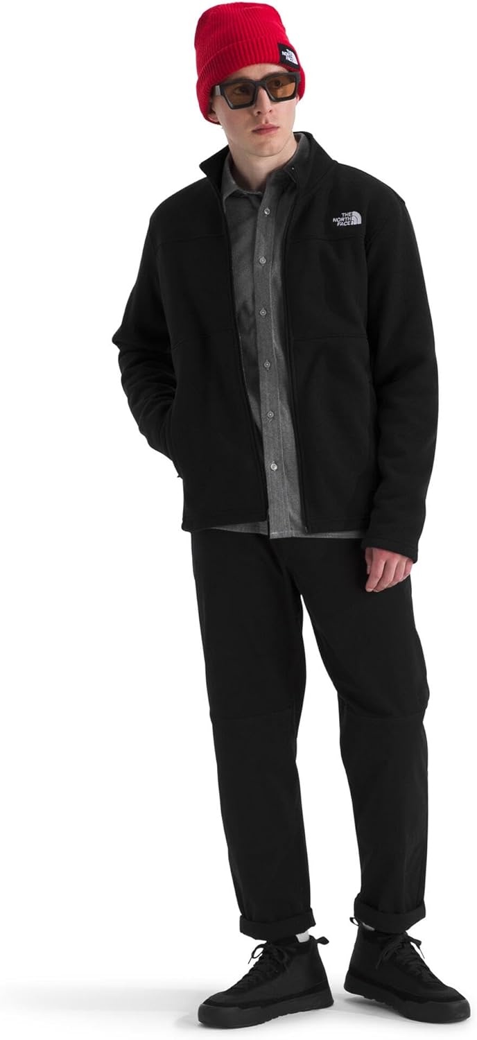 image:imageTHE NORTH FACE Mens Gordon Lyons Full Zip Jacket Cold Weather Top With Zippered Hand PocketsTnf Black Heather