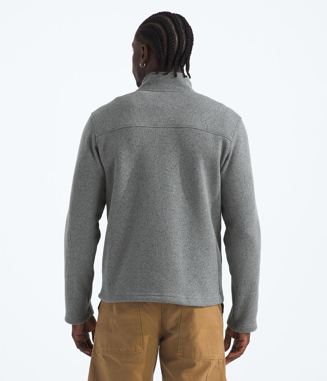 image:imageTHE NORTH FACE Mens Gordon Lyons Full Zip Jacket Cold Weather Top With Zippered Hand PocketsTnf Medium Grey Heather
