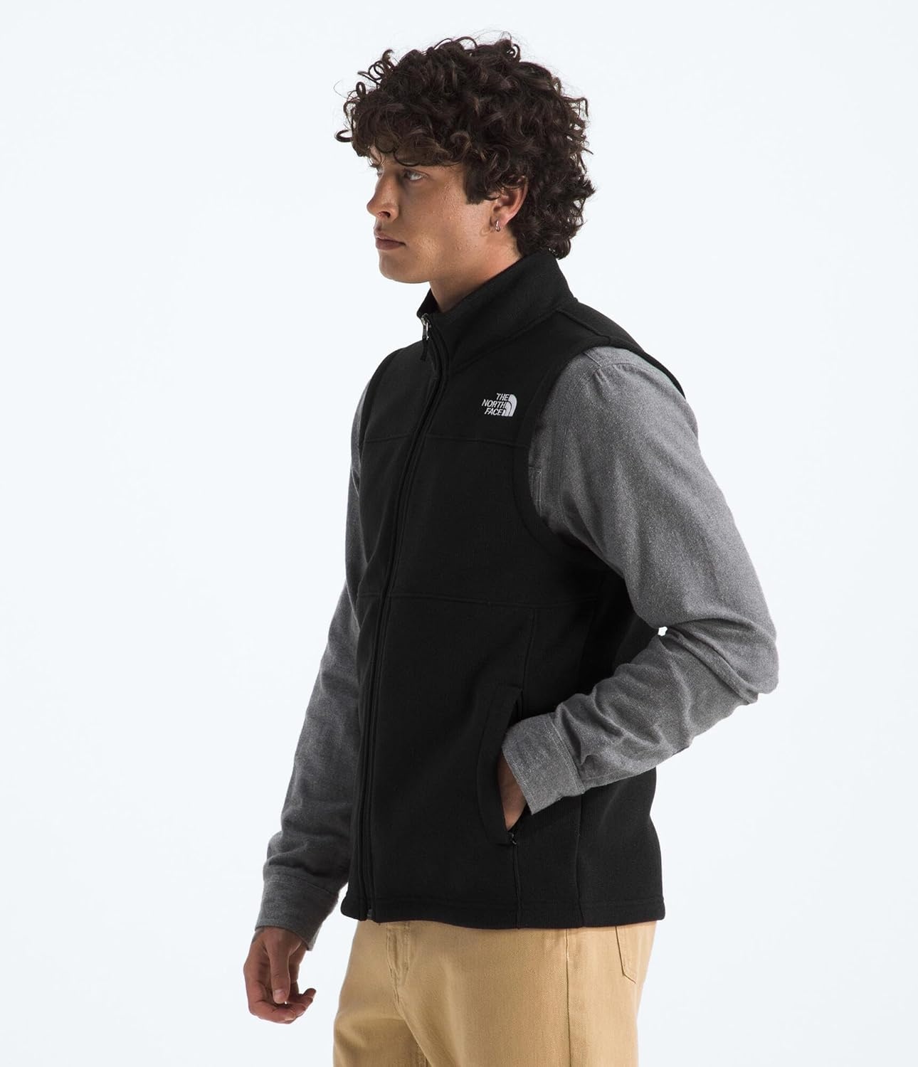 image:imageTHE NORTH FACE Mens Gordon Lyons Vest Cold Weather Top With Zippered Hand PocketsTnf Black Heather