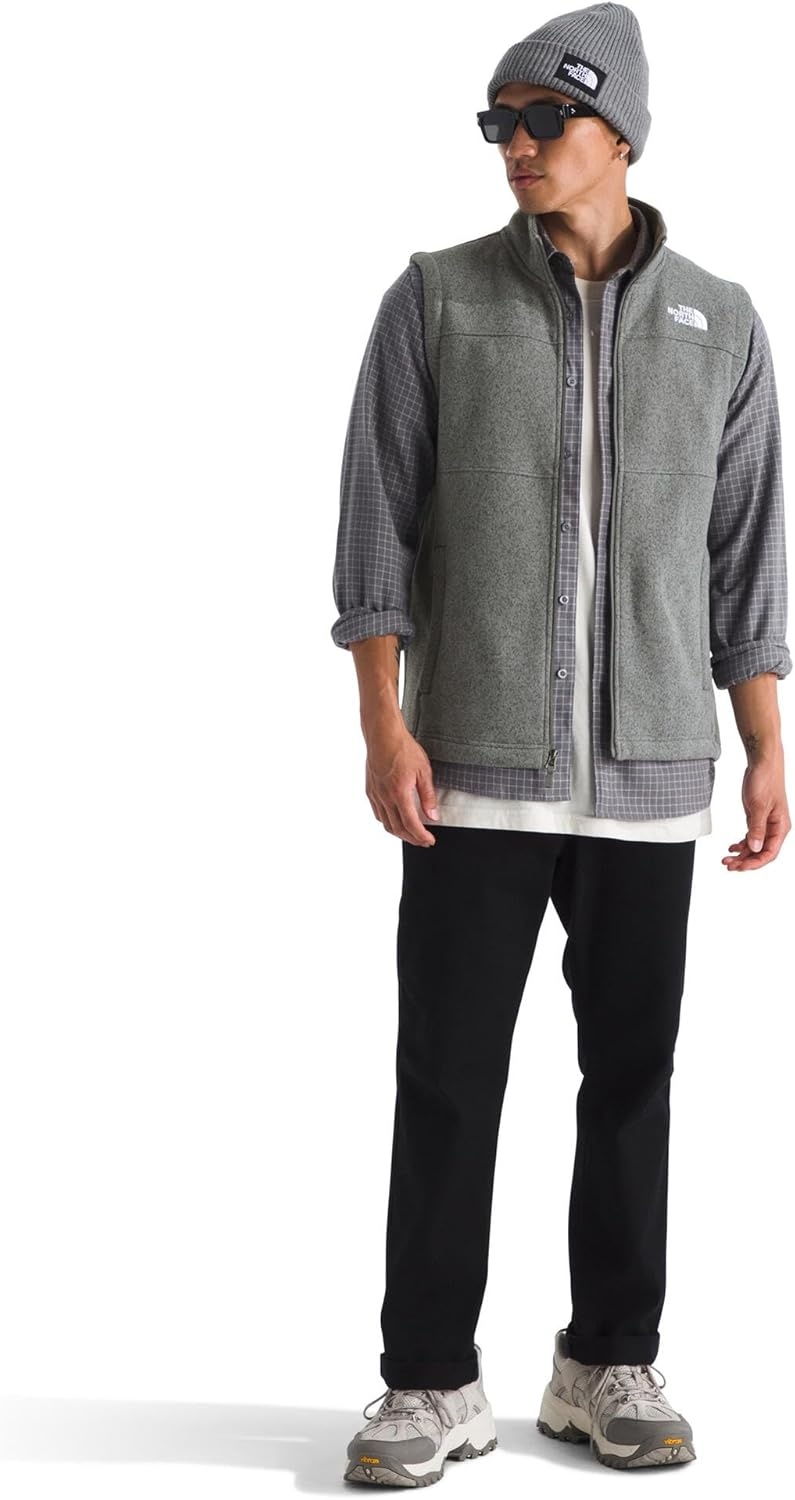 image:imageTHE NORTH FACE Mens Gordon Lyons Vest Cold Weather Top With Zippered Hand PocketsTnf Medium Grey Heather