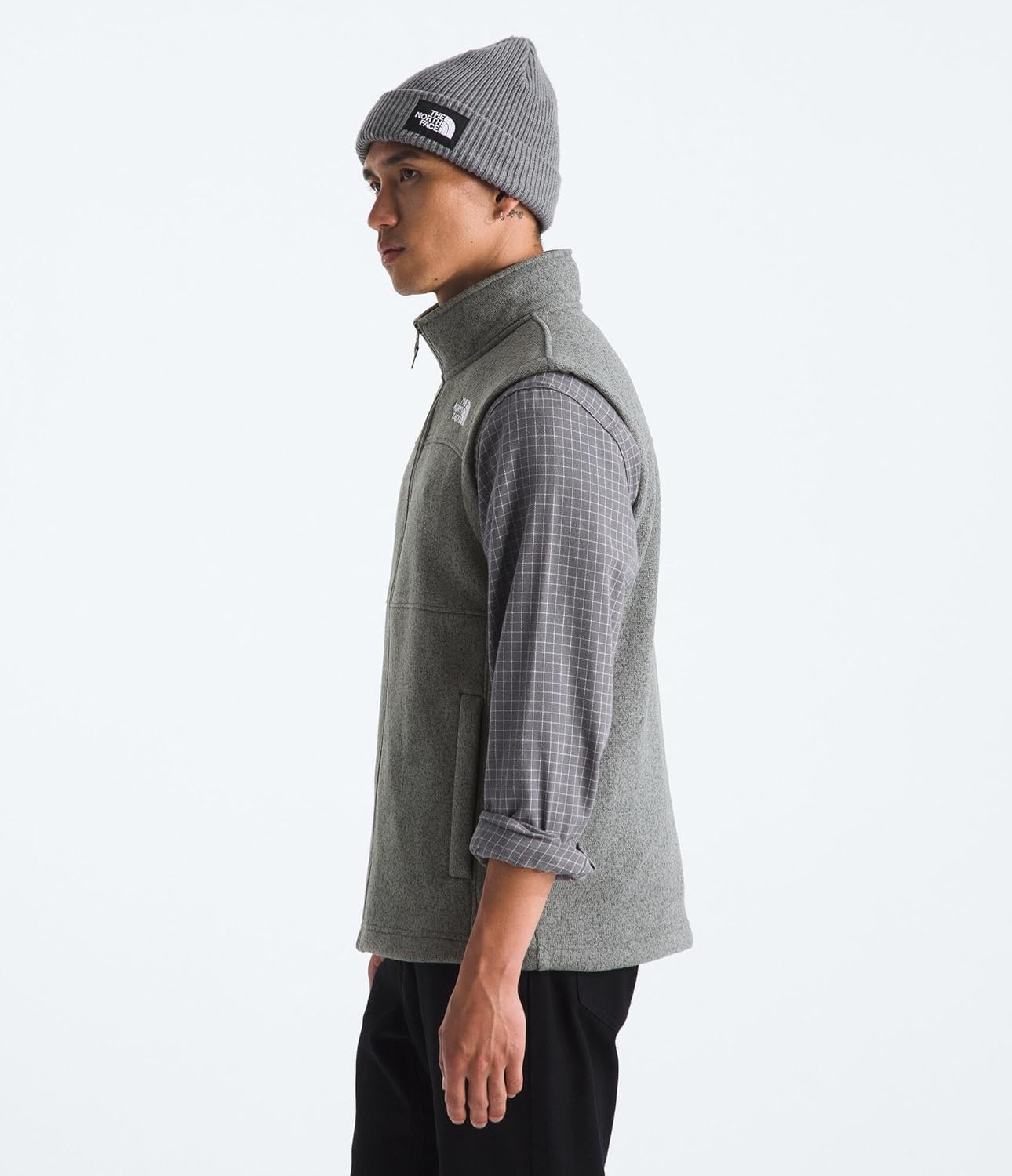 image:imageTHE NORTH FACE Mens Gordon Lyons Vest Cold Weather Top With Zippered Hand PocketsTnf Medium Grey Heather