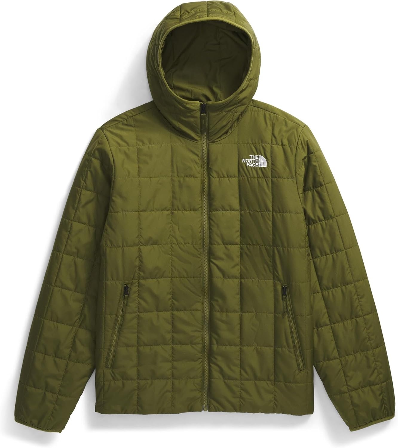 image:imageTHE NORTH FACE Mens Junction Insulated Hoodie Water Resistant With Heatseeker Insulation 3piece Hood amp Zip PocketsForest Olive
