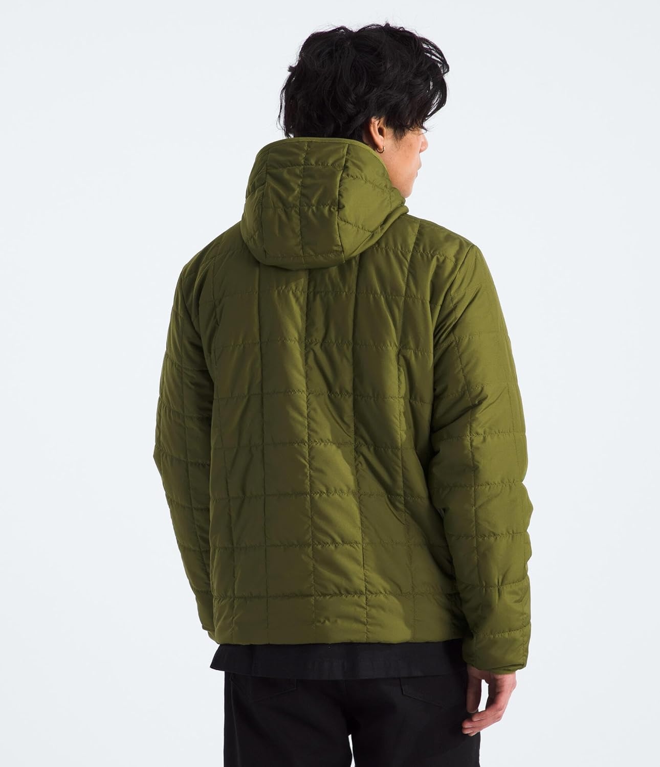 image:imageTHE NORTH FACE Mens Junction Insulated Hoodie Water Resistant With Heatseeker Insulation 3piece Hood amp Zip PocketsForest Olive