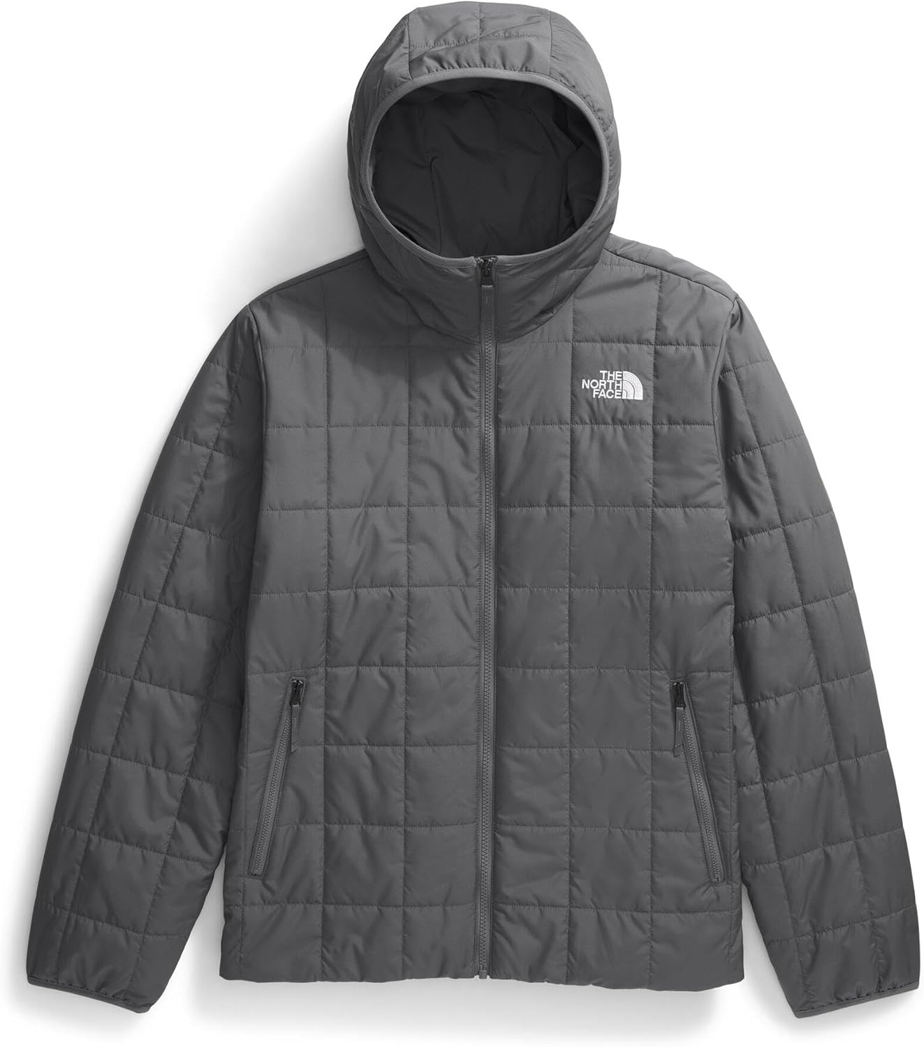 image:imageTHE NORTH FACE Mens Junction Insulated Hoodie Water Resistant With Heatseeker Insulation 3piece Hood amp Zip PocketsSmoked Pearl