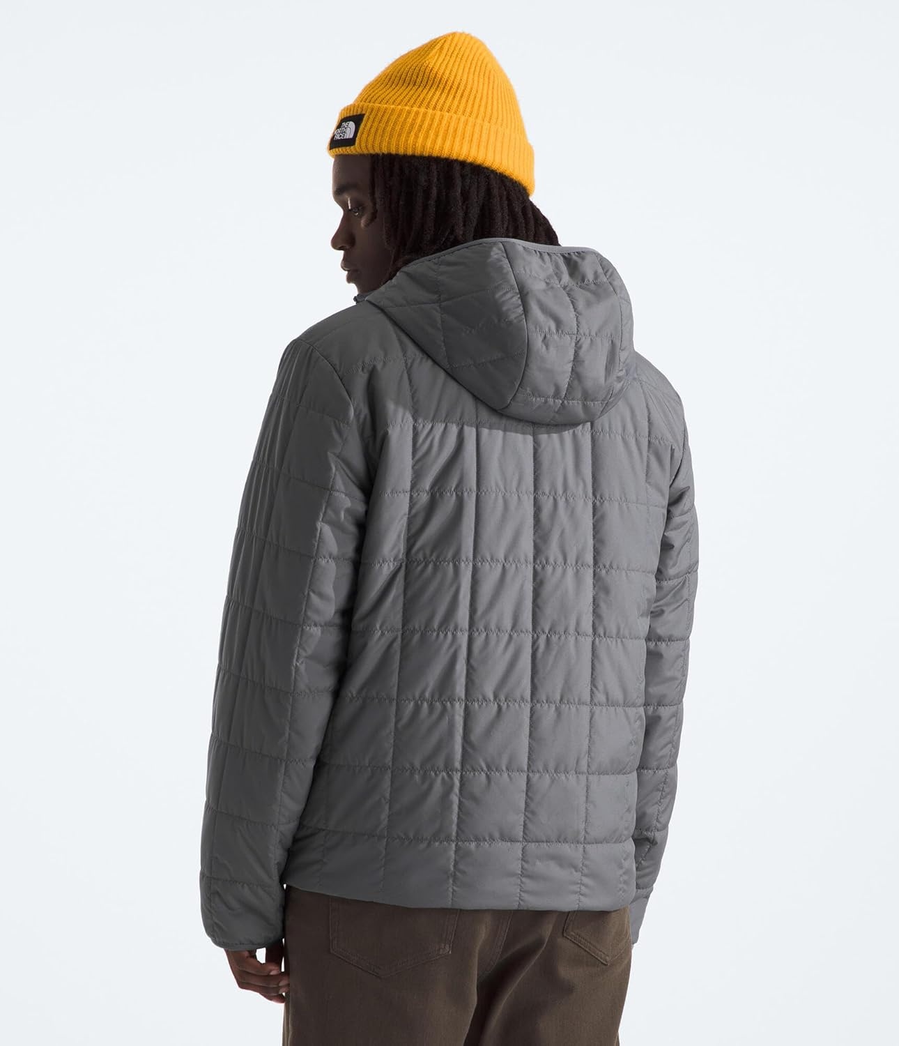 image:imageTHE NORTH FACE Mens Junction Insulated Hoodie Water Resistant With Heatseeker Insulation 3piece Hood amp Zip PocketsSmoked Pearl