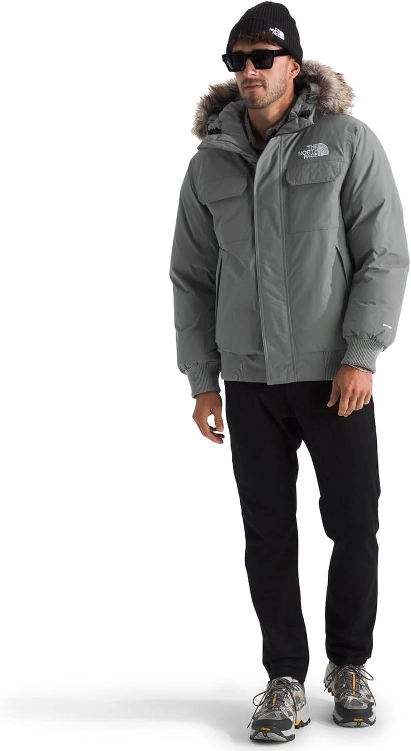 image:imageTHE NORTH FACE Mens McMurdo Bomber Jacket Waterproof Waterfowl Down Insulation Hooded JacketSmoked Pearl