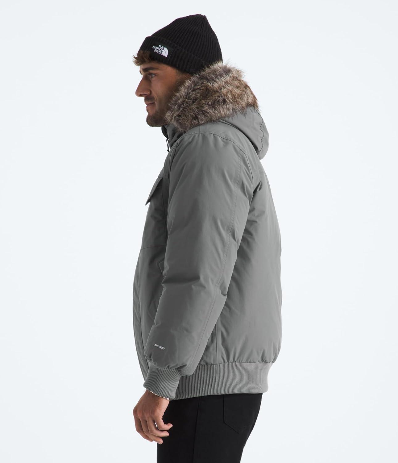 image:imageTHE NORTH FACE Mens McMurdo Bomber Jacket Waterproof Waterfowl Down Insulation Hooded JacketSmoked Pearl