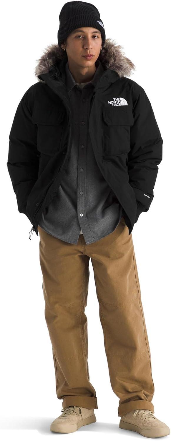 image:imageTHE NORTH FACE Mens McMurdo Bomber Jacket Waterproof Waterfowl Down Insulation Hooded JacketTnf BlackTnf Black