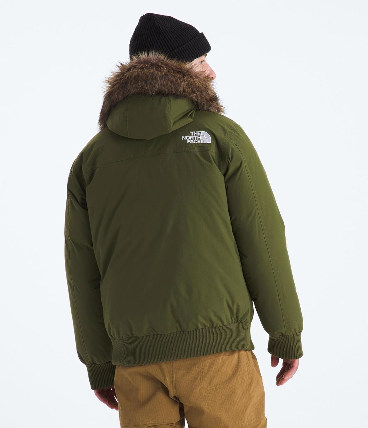 image:imageTHE NORTH FACE Mens McMurdo Bomber Jacket Waterproof Waterfowl Down Insulation Hooded JacketWoodland Green