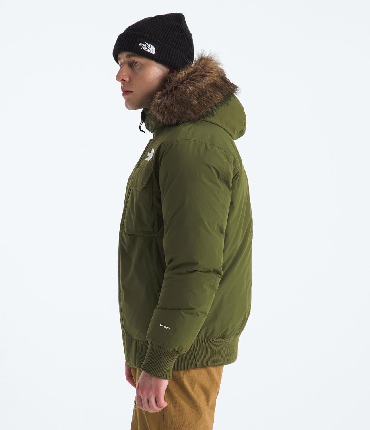 image:imageTHE NORTH FACE Mens McMurdo Bomber Jacket Waterproof Waterfowl Down Insulation Hooded JacketWoodland Green