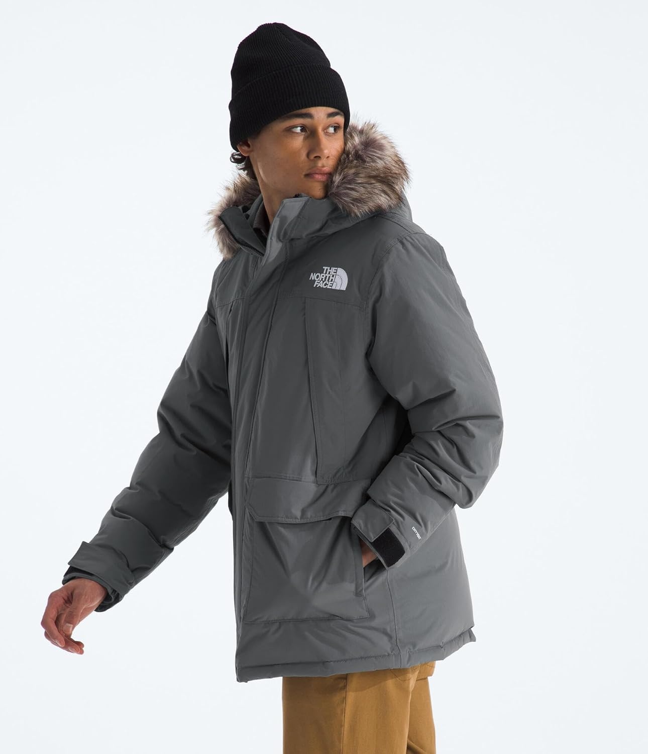image:imageTHE NORTH FACE Mens McMurdo Parka Long Waterproof Winter Jacket With 600 Fill Waterfowl Down InsulationSmoked PearlSmoked Pearl