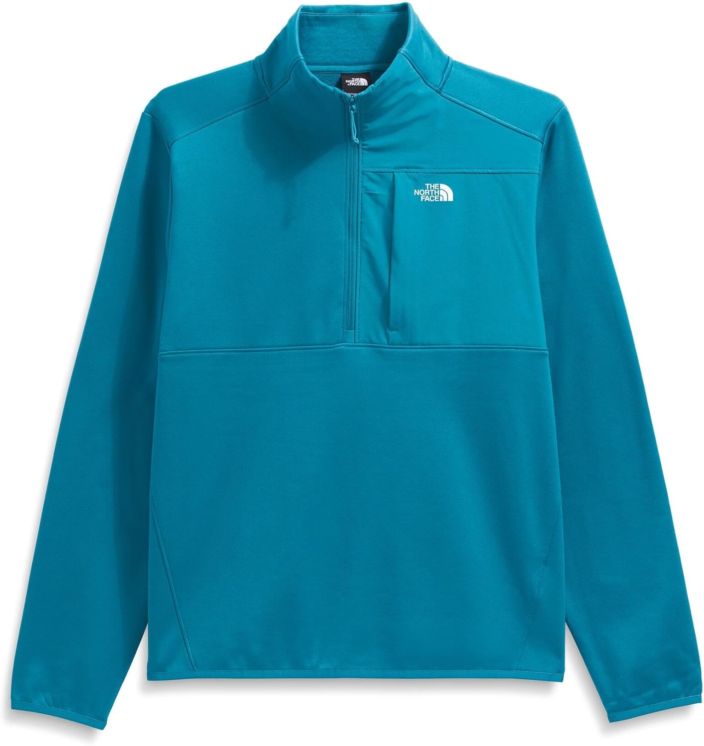 image:imageTHE NORTH FACE Mens TNF Performance Fleece 14 Zip Jacket Lightweight Pullover With Secure Zip Chest PocketDusk Blue