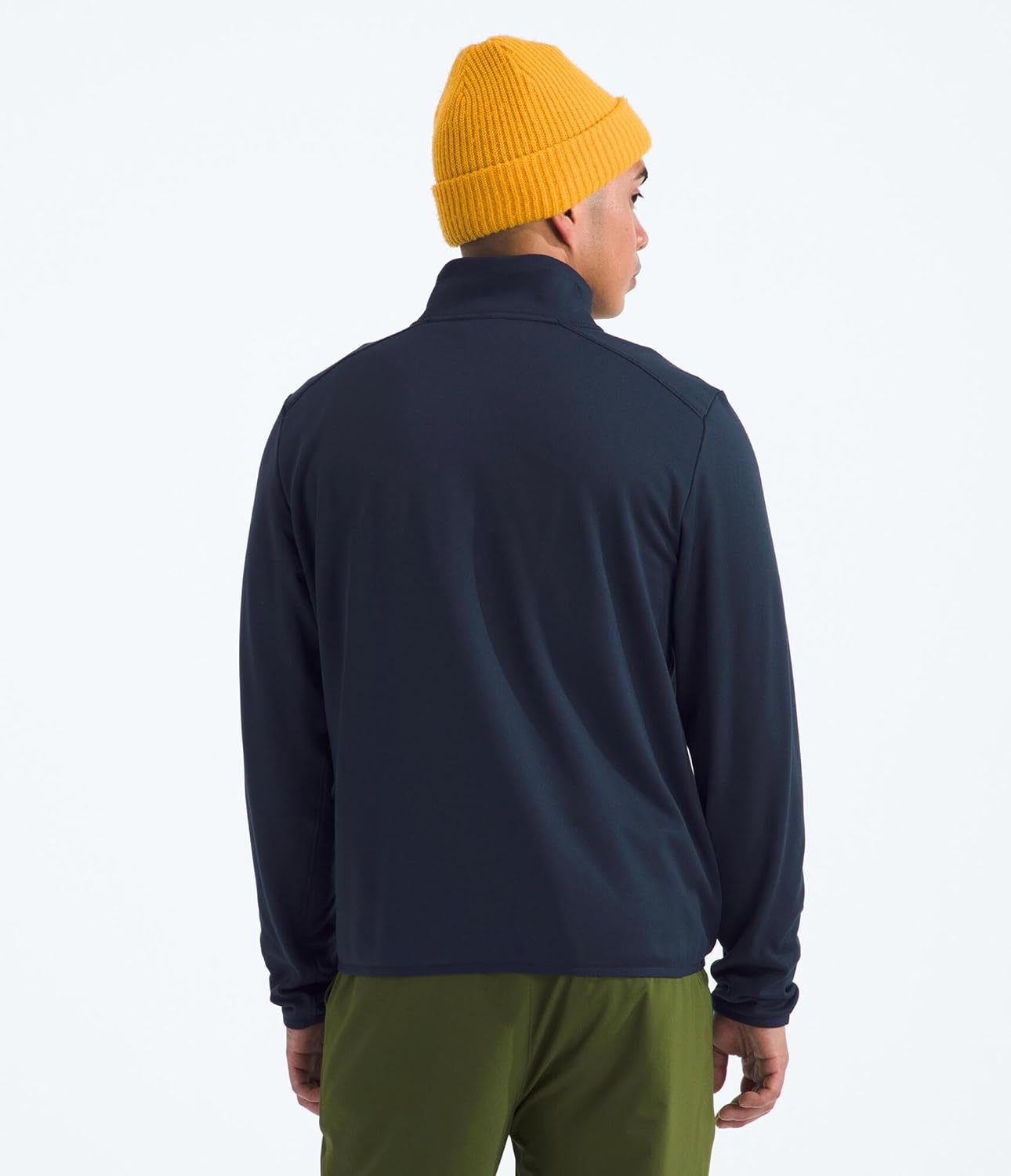 image:imageTHE NORTH FACE Mens TNF Performance Fleece 14 Zip Jacket Lightweight Pullover With Secure Zip Chest PocketSummit Navy
