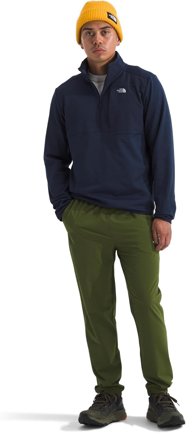 image:imageTHE NORTH FACE Mens TNF Performance Fleece 14 Zip Jacket Lightweight Pullover With Secure Zip Chest PocketSummit Navy