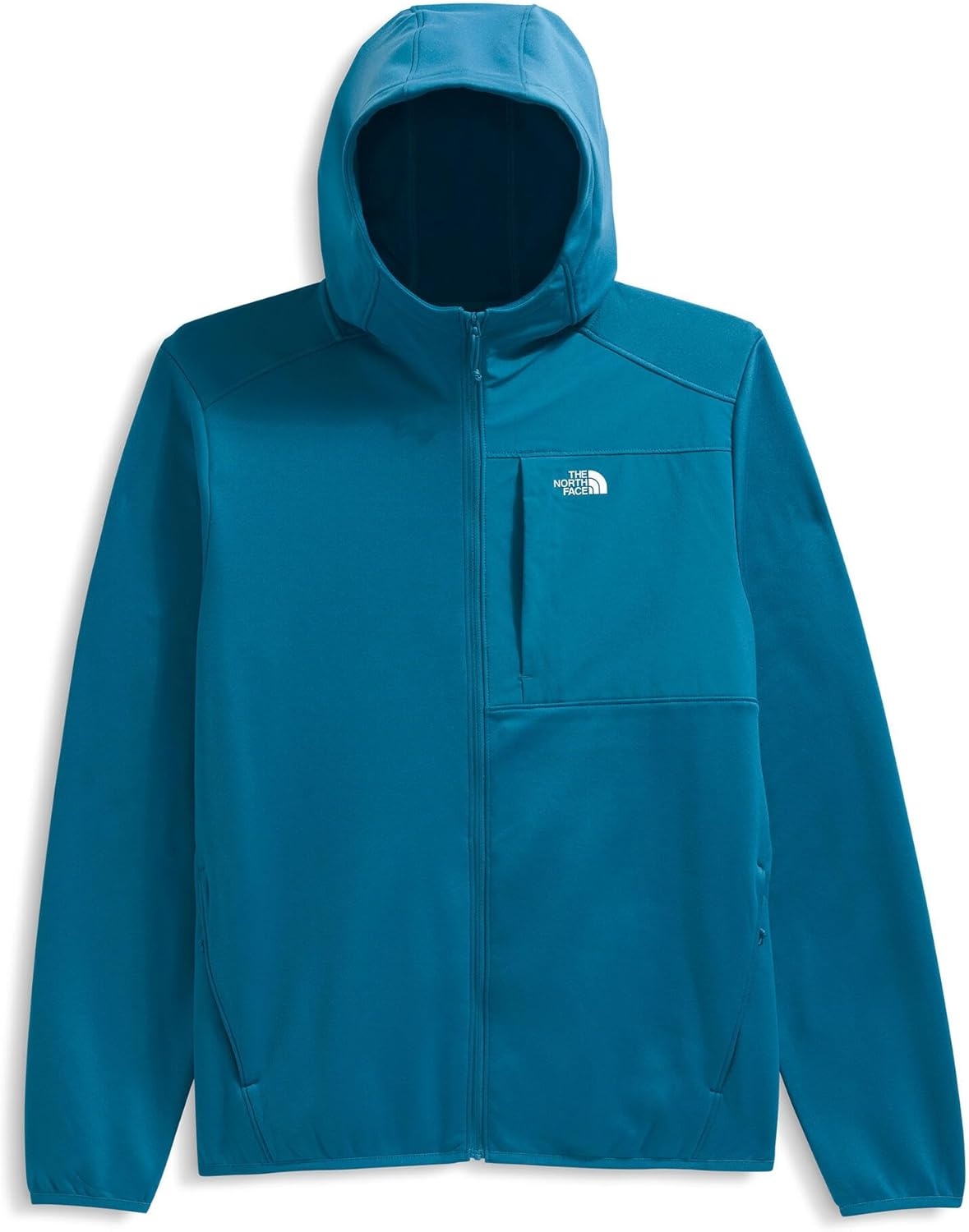 image:imageTHE NORTH FACE Mens TNF Performance Fleece Full Zip Hoodie Lightweight Hooded Top Elastic Binding amp Zip PocketsDusk Blue