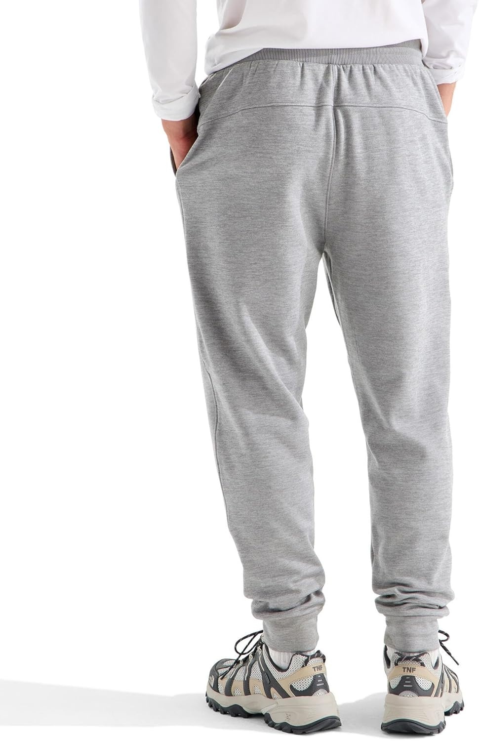 image:imageTHE NORTH FACE Mens TNF Performance Fleece SW Pant Internal Drawcord Ribbed Waistband amp Convenient Hand PocketsTnf Pale Grey Heather