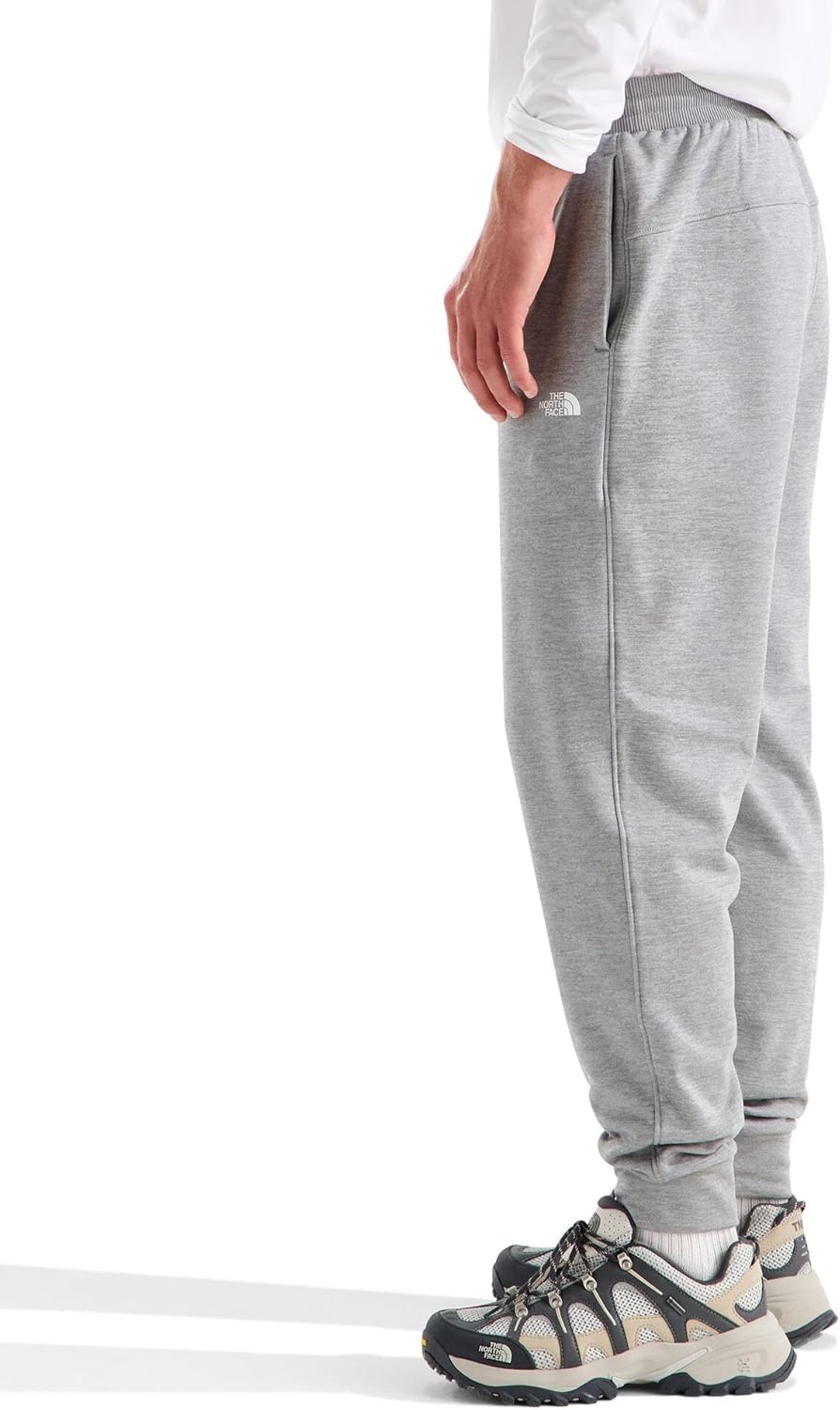 image:imageTHE NORTH FACE Mens TNF Performance Fleece SW Pant Internal Drawcord Ribbed Waistband amp Convenient Hand PocketsTnf Pale Grey Heather