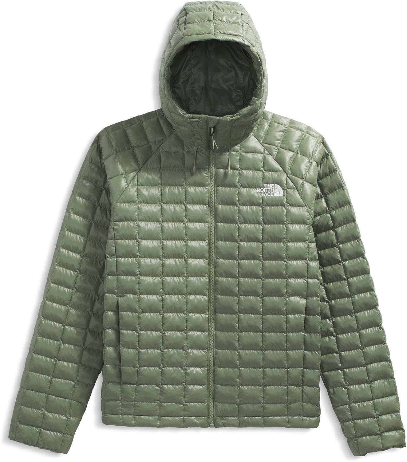 image:imageTHE NORTH FACE Mens Thermoball Hooded Jacket Lightweight Wind amp Water Resistant Fabric Synthetic InsulationBark Mist