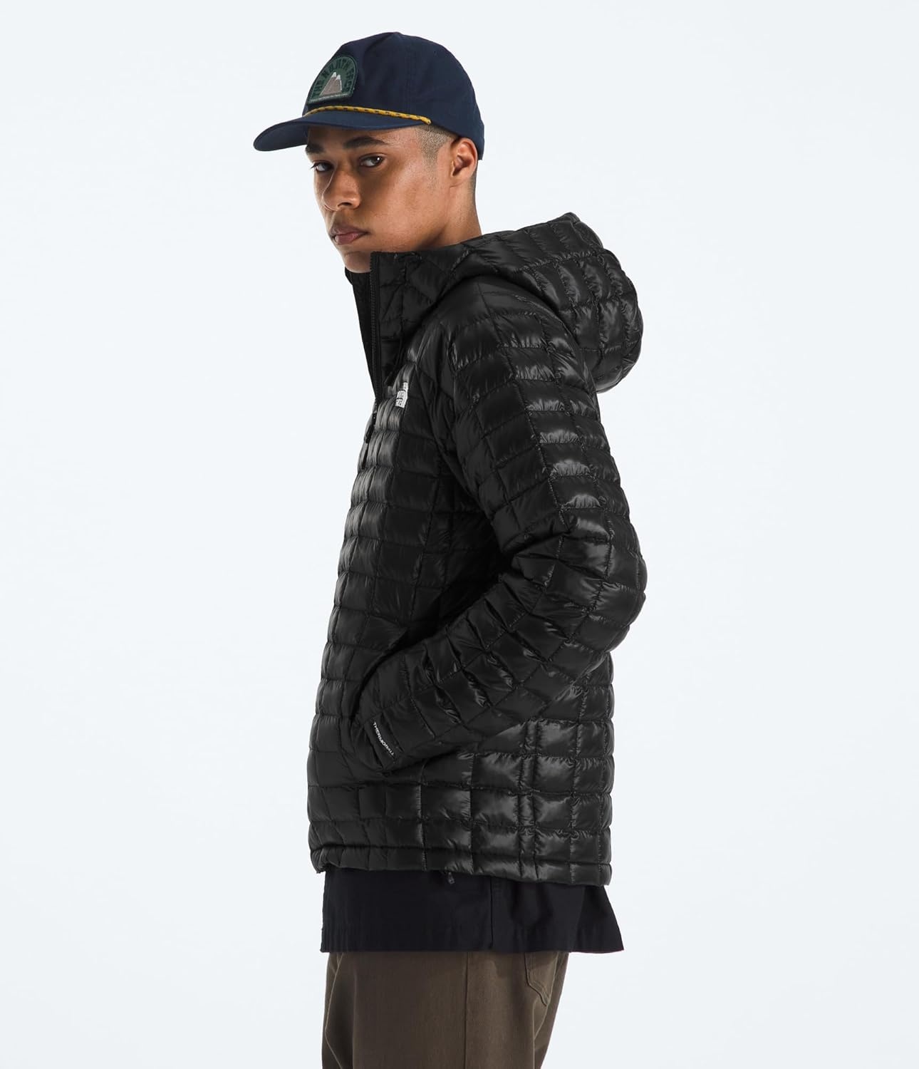 image:imageTHE NORTH FACE Mens Thermoball Hooded Jacket Lightweight Wind amp Water Resistant Fabric Synthetic InsulationTnf Black