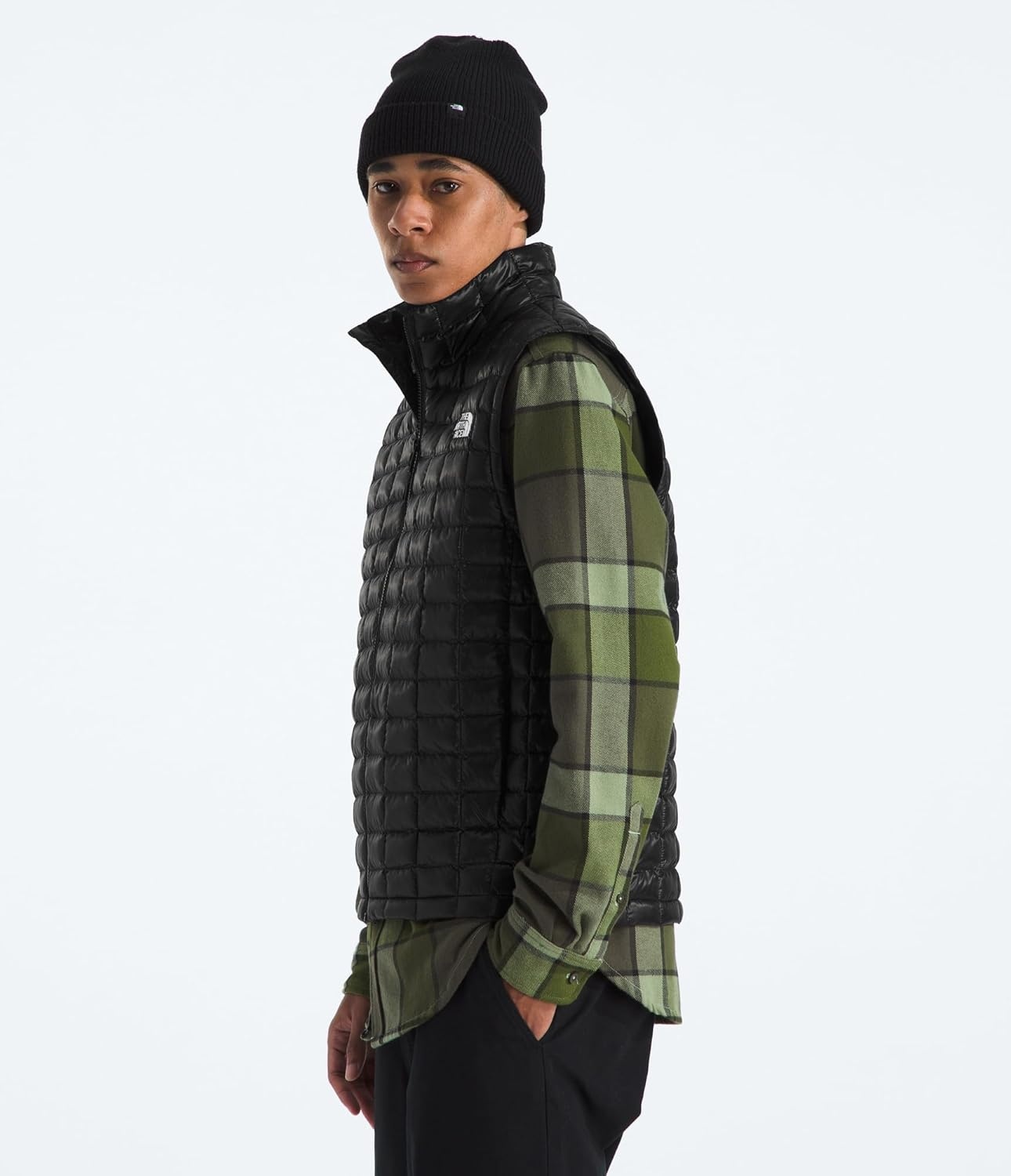 image:imageTHE NORTH FACE Mens Thermoball Vest Lightweight Zip Up Vest With Synthetic Insulation Wind Resistant amp Water RepellentTnf Black
