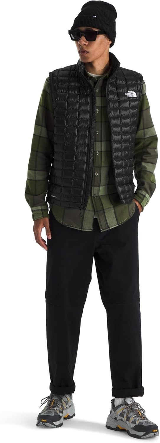 image:imageTHE NORTH FACE Mens Thermoball Vest Lightweight Zip Up Vest With Synthetic Insulation Wind Resistant amp Water RepellentTnf Black