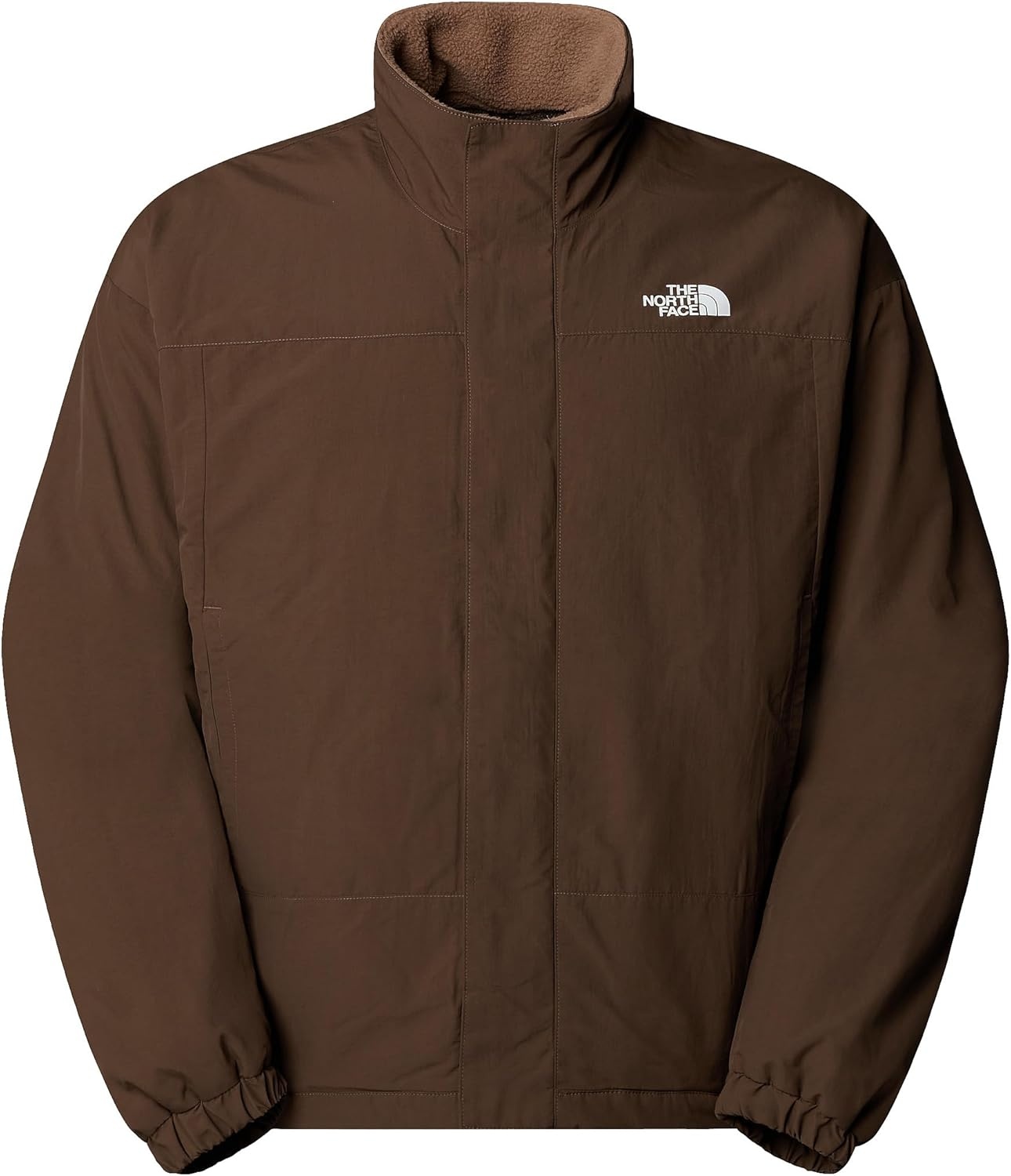 image:imageTHE NORTH FACE Mens Yumiori Reversible Jacket Water amp Wind Resistant Internal Cinch Cord Elastic Cuffs amp Zip PocketsSmokey BrownLatte