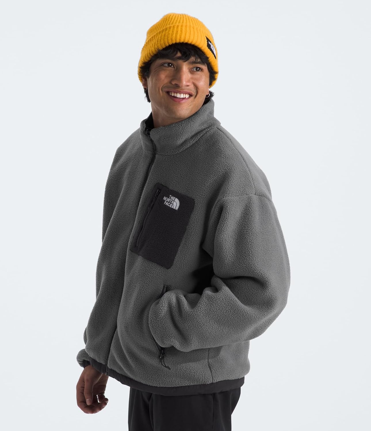 image:imageTHE NORTH FACE Mens Yumiori Reversible Jacket Water amp Wind Resistant Internal Cinch Cord Elastic Cuffs amp Zip PocketsTnf BlackSmoked Pearl