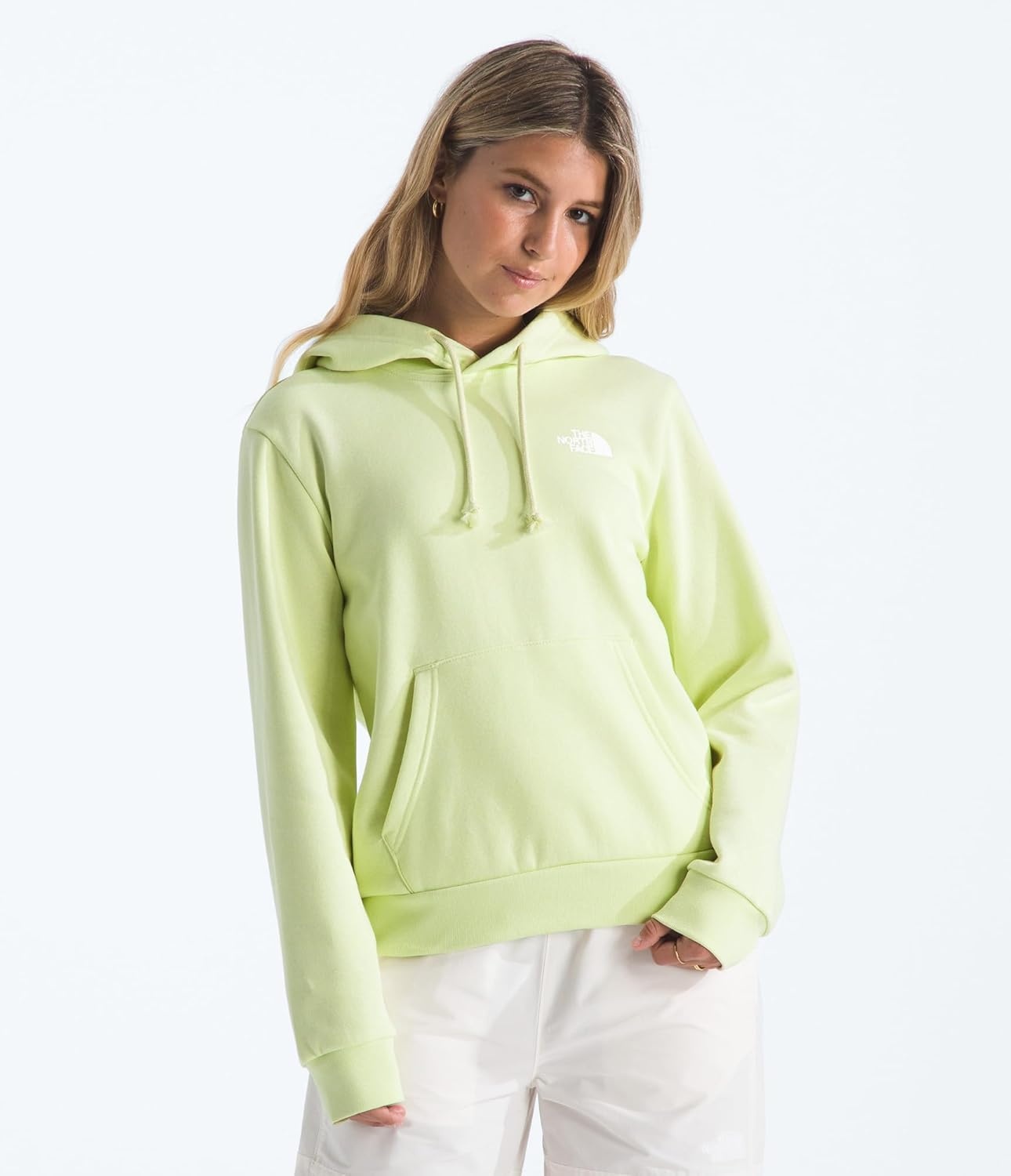 image:imageTHE NORTH FACE Womens Evolution Box NSE Hoodie 2 Piece Hood With Drawcord Kangaroo Hand PocketLemon Mist