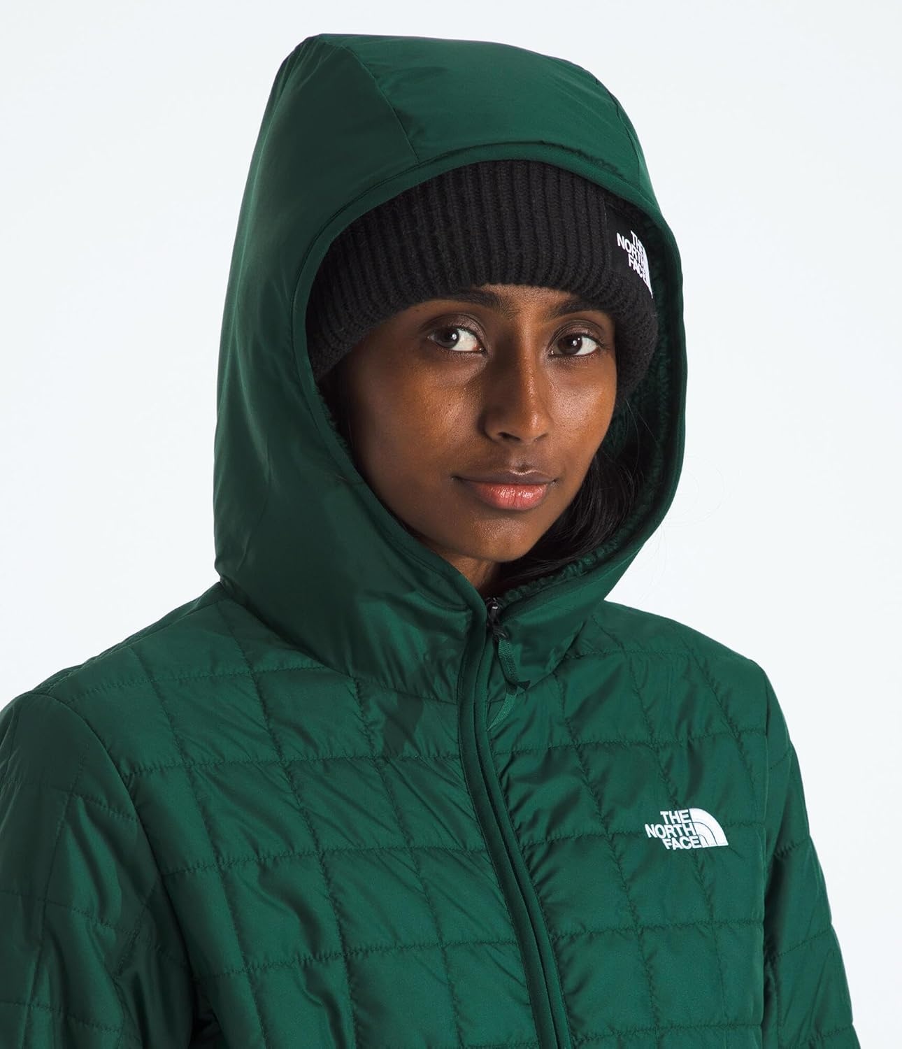 image:imageTHE NORTH FACE Womens Junction Insulated Parka Water Repellent Winter Jacket Packed With Insulation amp Secure Zip PocketsHunter Green