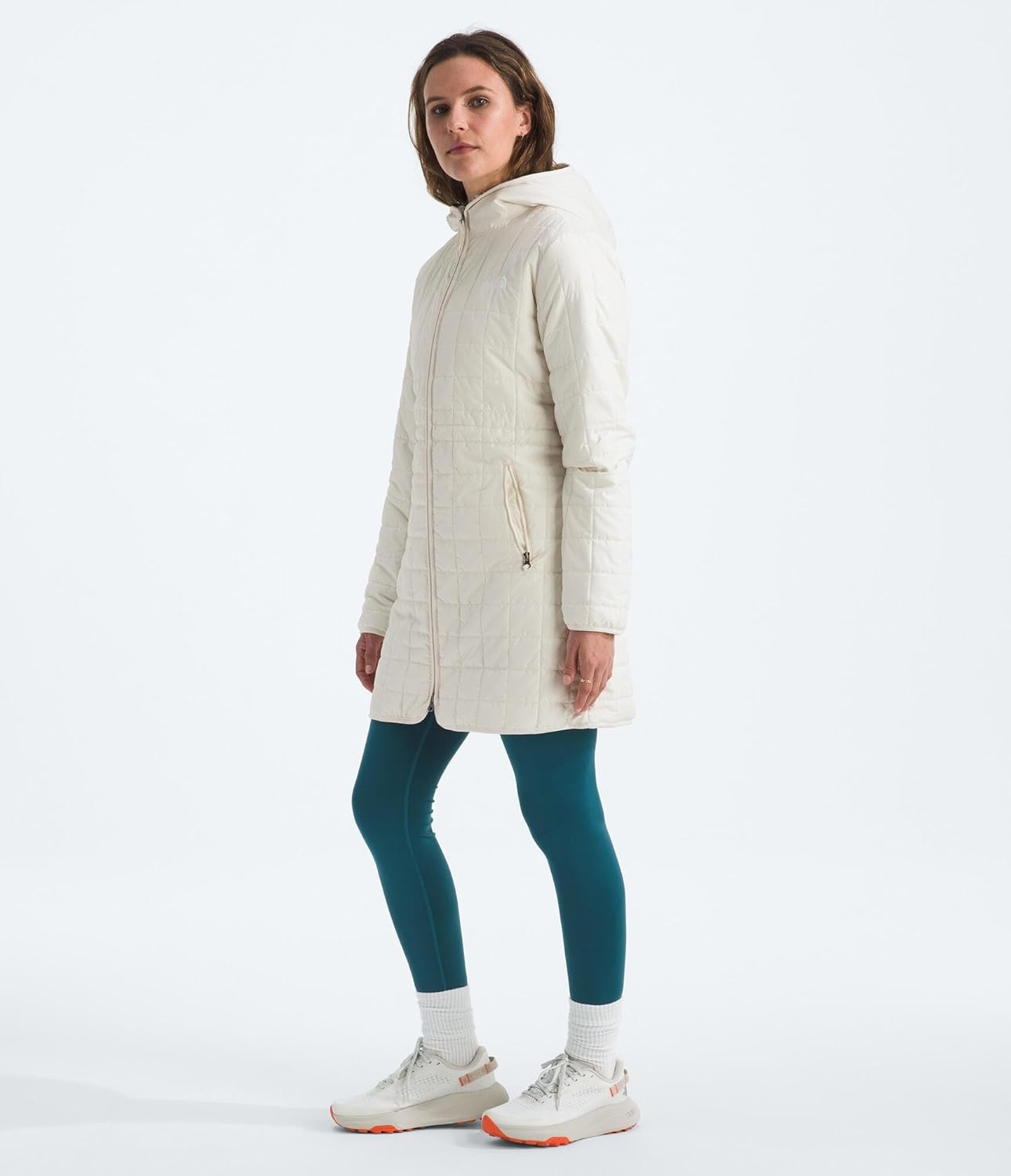 image:imageTHE NORTH FACE Womens Junction Insulated Parka Water Repellent Winter Jacket Packed With Insulation amp Secure Zip PocketsWhite Dune