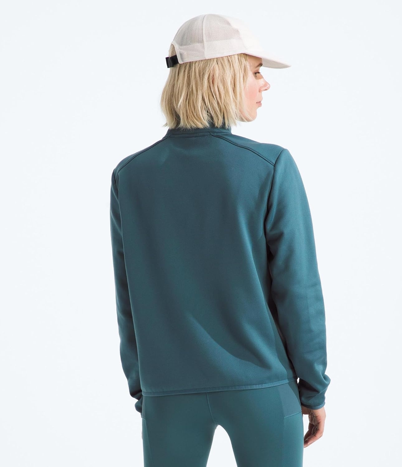 image:imageTHE NORTH FACE Womens TNF Performance Fleece 14 Zip Jacket Lightweight Pullover With Secure Zip Chest PocketSpace