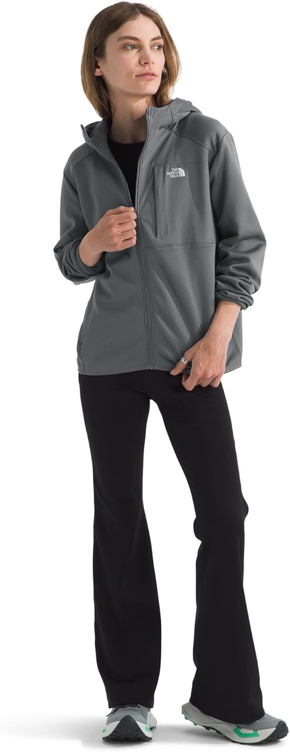 image:imageTHE NORTH FACE Womens TNF Performance Fleece Full Zip Hoodie Lightweight Hooded Top Elastic Binding amp Zip PocketsSmoked Pearl