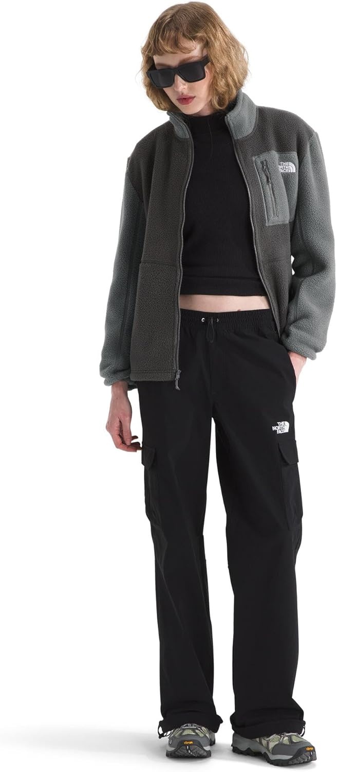 image:imageTHE NORTH FACE Womens Yumiori Full Zip Jacket Lightweight Fleece Coat With Embroidered Logo Zip PocketsAnthracite GreySmoked PearlSmoked Pearl