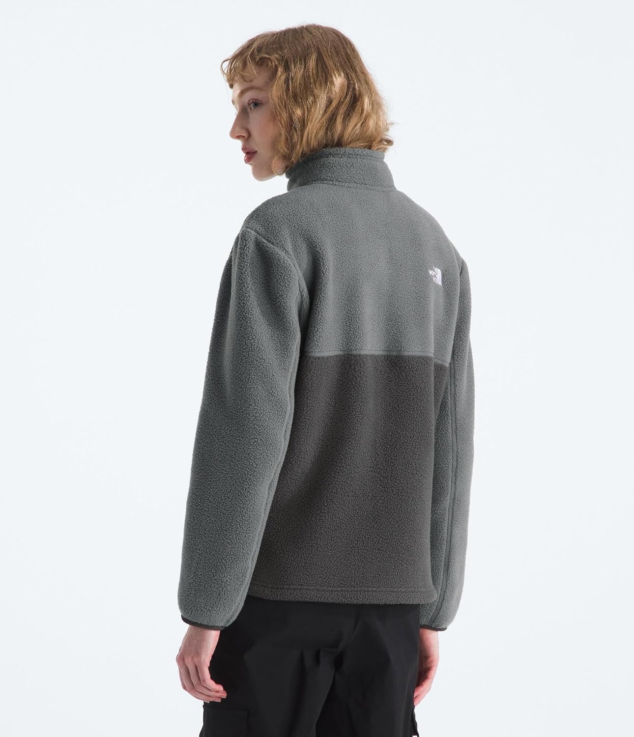 image:imageTHE NORTH FACE Womens Yumiori Full Zip Jacket Lightweight Fleece Coat With Embroidered Logo Zip PocketsAnthracite GreySmoked PearlSmoked Pearl