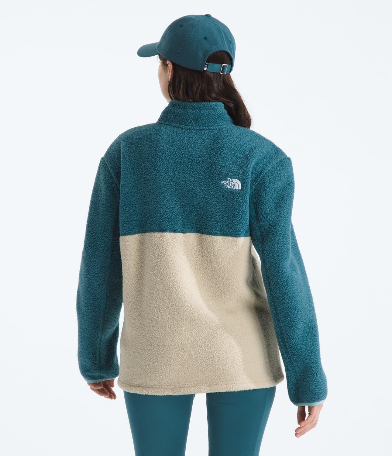 image:imageTHE NORTH FACE Womens Yumiori Full Zip Jacket Lightweight Fleece Coat With Embroidered Logo Zip PocketsGravelSpaceBlue Eclipse