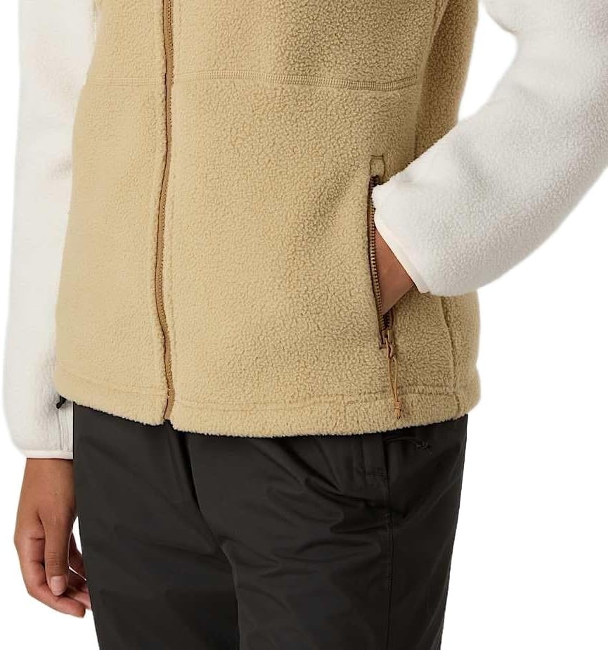image:imageTHE NORTH FACE Womens Yumiori Full Zip Jacket Lightweight Fleece Coat With Embroidered Logo Zip PocketsKhaki StoneWhite DuneUtility Brown