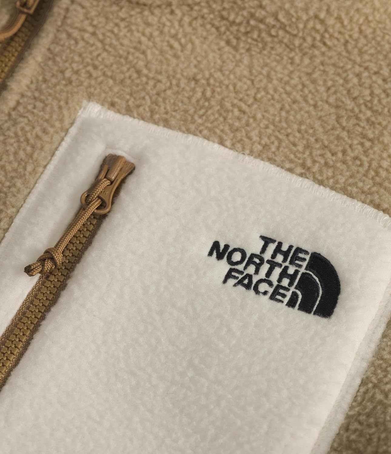 image:imageTHE NORTH FACE Womens Yumiori Full Zip Jacket Lightweight Fleece Coat With Embroidered Logo Zip PocketsKhaki StoneWhite DuneUtility Brown
