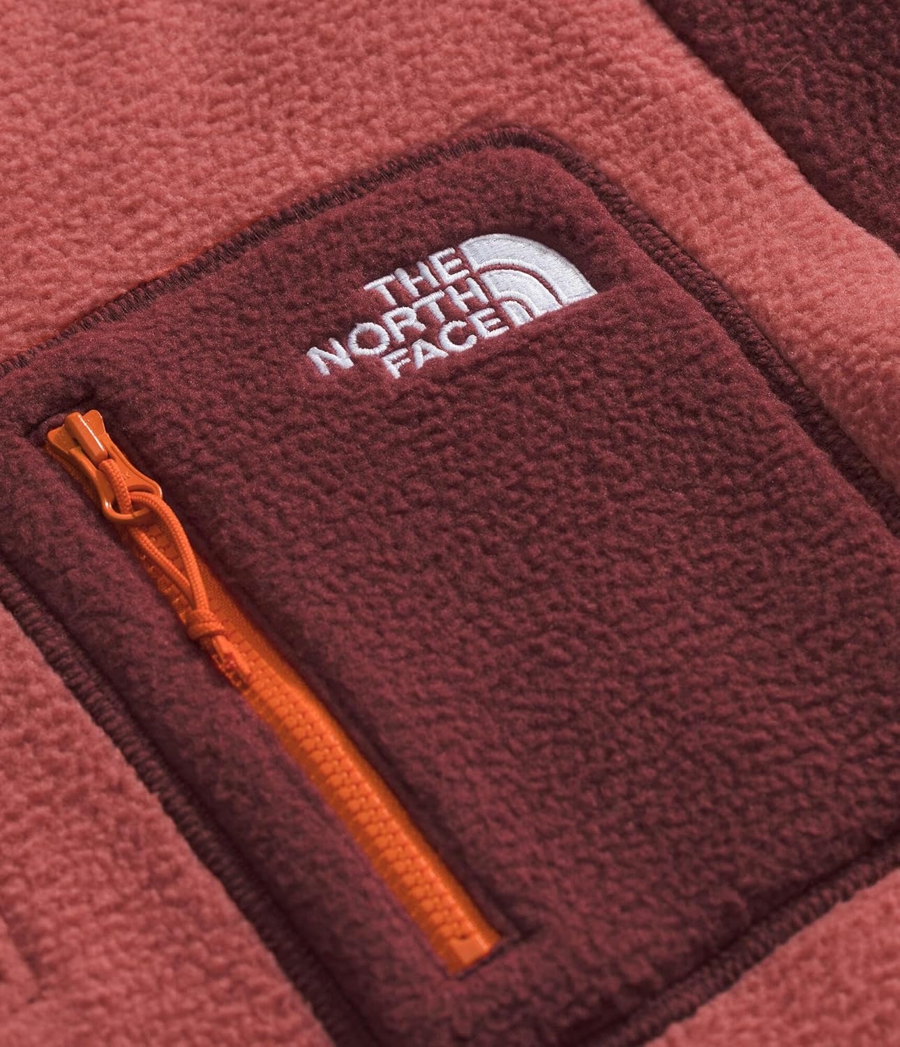 image:imageTHE NORTH FACE Womens Yumiori Quarter Zip Jacket Lightweight Fleece Coat With Embroidered Logo Secure Zip Chest PocketMars DustSumacSolar Flare