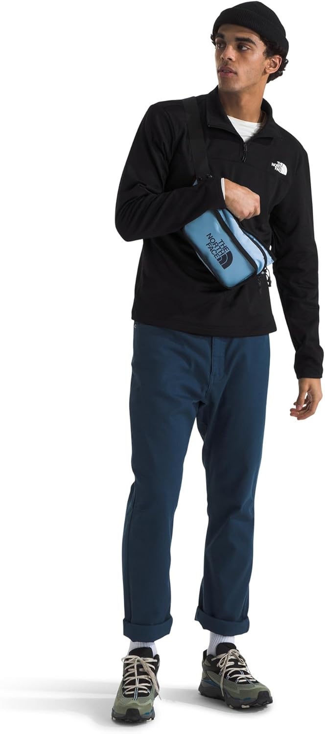 image:imageTHE NORTH FACE mens Cedar Trail Grid Fleece Quarter Zip Jacket Cold Weather Top With Durable Reinforced BindingsTnf Black
