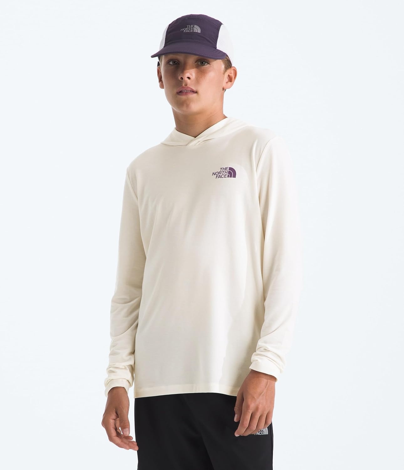 image:imageThe North Face Kids Adventure Coastal Climb Hoodie Moisture Wicking Pullover Lightweight amp Stretchy Durable HoodWhite Dune