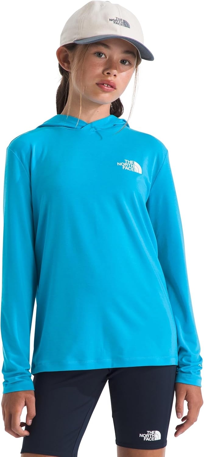 image:imageThe North Face Kids Adventure Escape the City Hoodie Moisture Wicking Pullover Lightweight amp Stretchy Durable HoodMeridian Blue