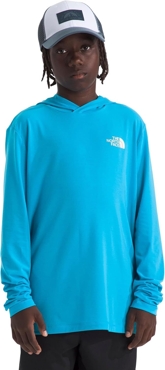 image:imageThe North Face Kids Adventure Escape the City Hoodie Moisture Wicking Pullover Lightweight amp Stretchy Durable HoodMeridian Blue