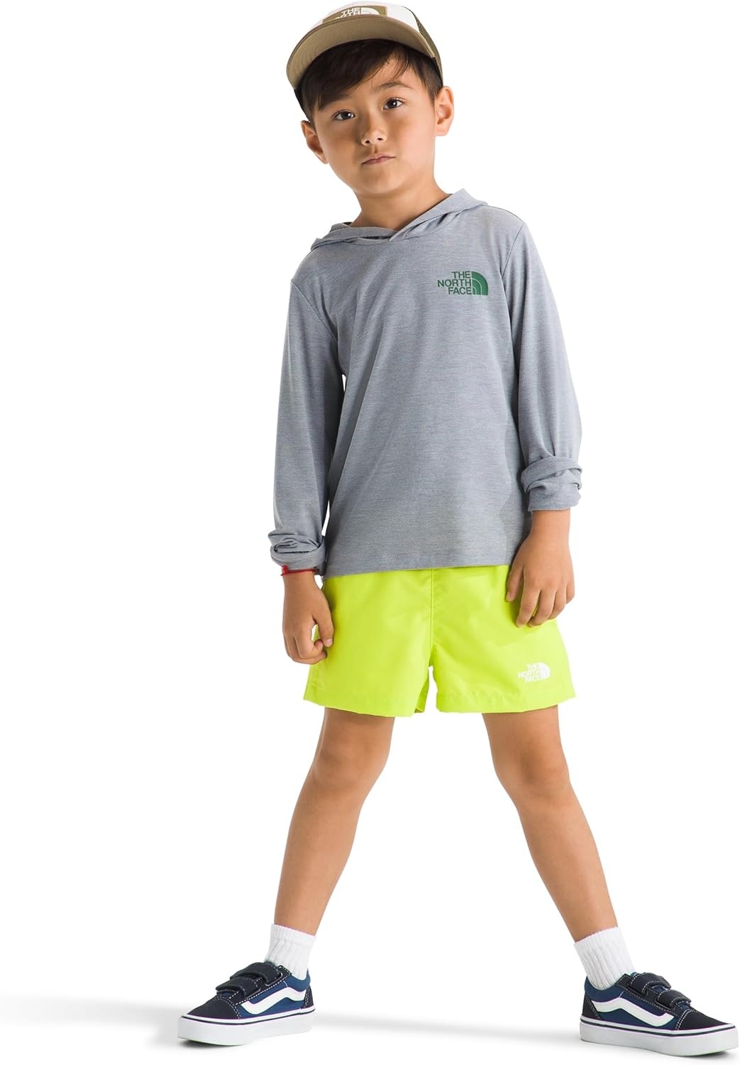 image:imageThe North Face Kids Adventure Sequoia Shade Hoodie Moisture Wicking Pullover Lightweight amp Stretchy Durable HoodTnf Pale Grey Heather