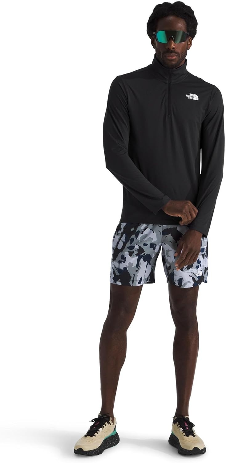 image:imageThe North Face Mens 247 Quarter Zip Tee Lightweight Long Sleeve 14 Zip Pullover Moisture Wicking Fabric2 LogosTnf Black